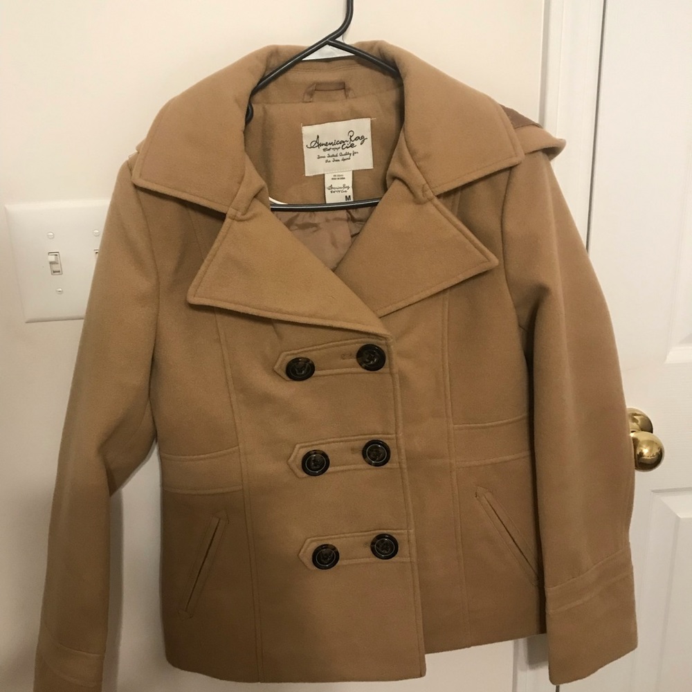 Women’s Beige Peacoat